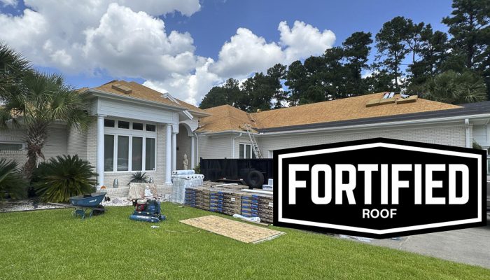 Fortified Roof Upgrade in Leland NC | RGR Construction & Roofing, LLC Fortified roofing system installed by RGR Construction & Roofing, LLC in Leland NC — certified roofing contractors specializing in hurricane-ready and coastal storm protection